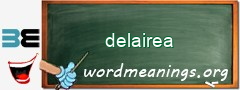 WordMeaning blackboard for delairea